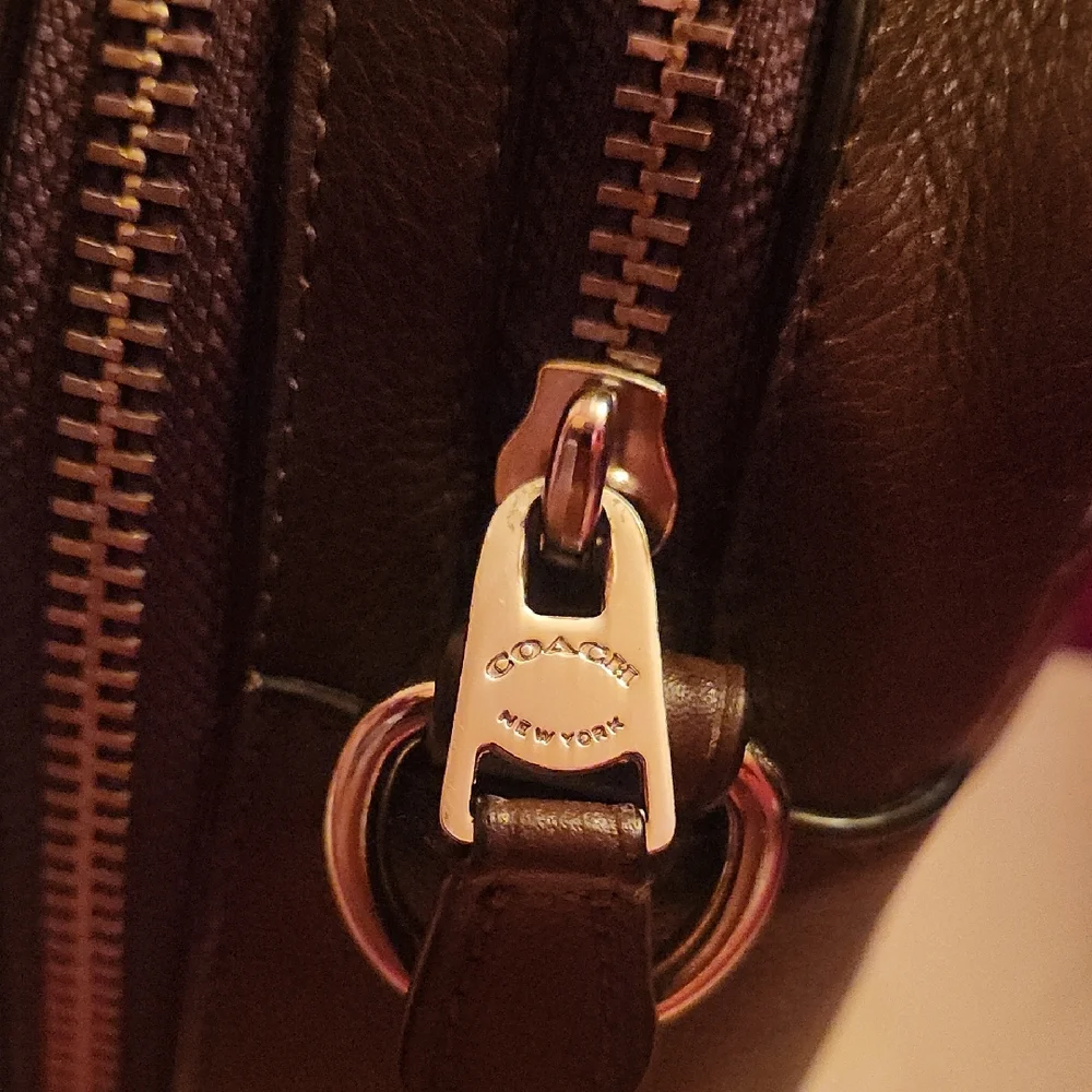 Coach Brown Leather Briefcase